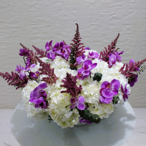 Hydrangea round mi (مزيج دائري من الكوبية)