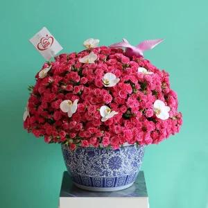 Pink round bouquets-4(باقات مستديرة وردية-4)
